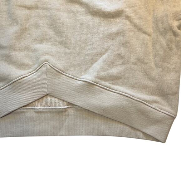AGOLDE Women's Beige Tan Chevron Angled Front Crewneck - Picture 5 of 5